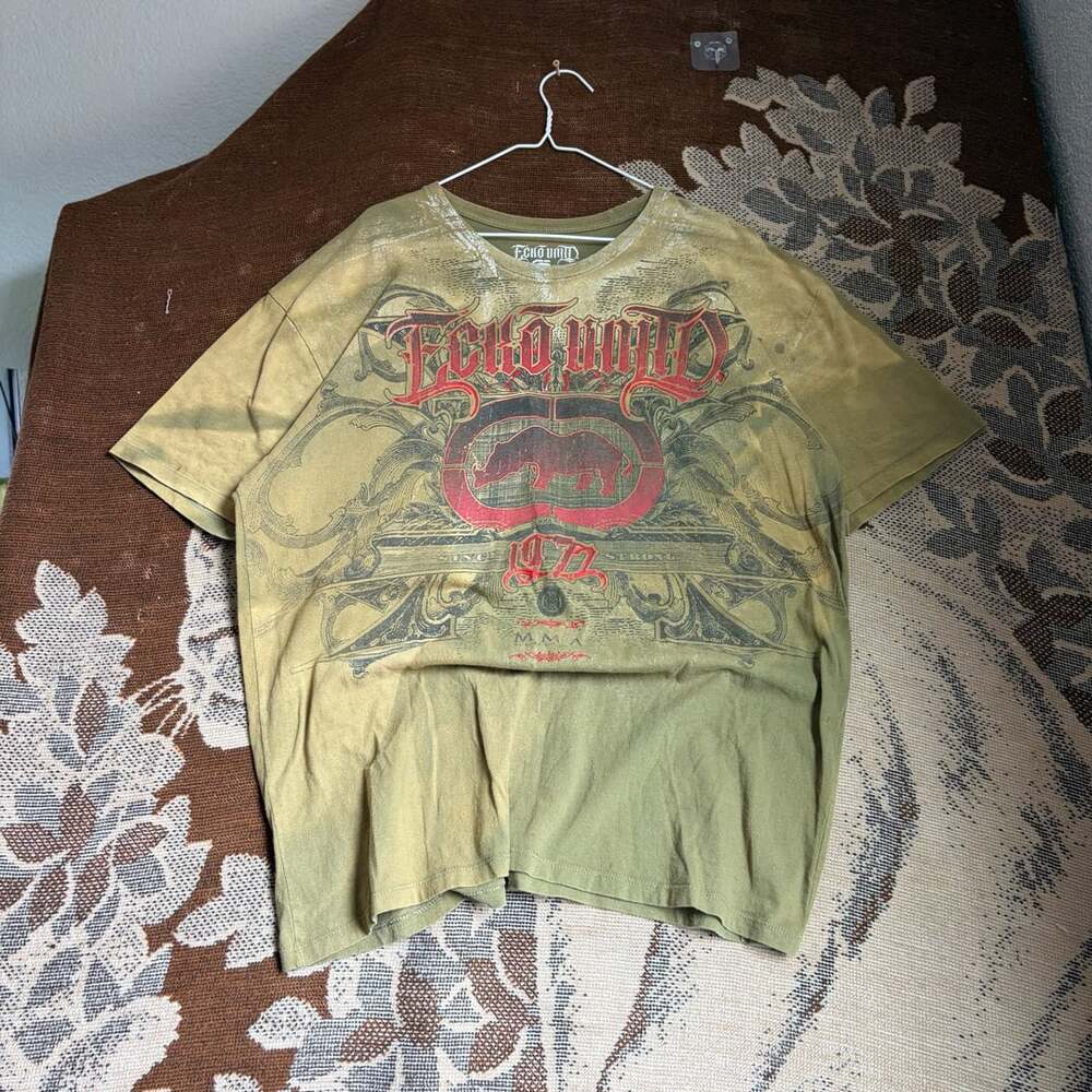 Ecko Unltd MMA T-Shirt Size 2X-Large Green Graphic